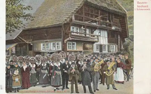 TRACHTEN - SCHWARZWALD, Bauernhochzeit