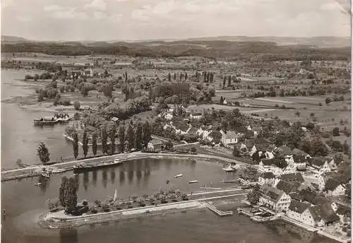 [Ansichtskarte] 7772 UHLDINGEN - UNTERUHLDINGEN, Luftaufnahme 1955. 