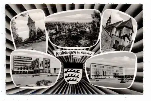 7050 WAIBLINGEN, 5 Ansichten, 1961