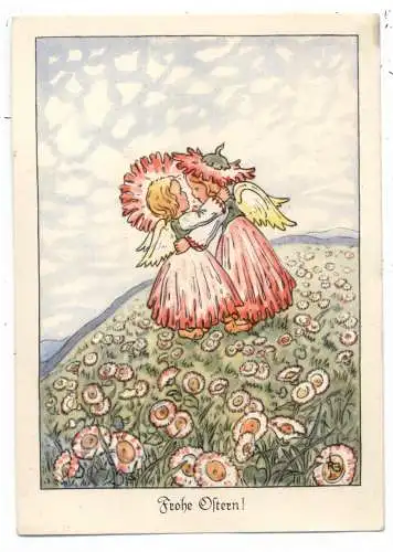 [Ansichtskarte] KINDER / CHILDREN, "Frohe Ostern" Künstler-Karte Ruthild Busch - Schumann. 