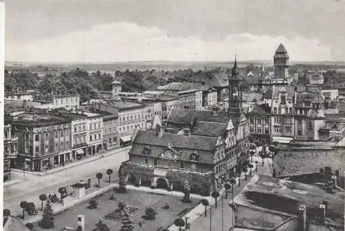OBER - SCHLESIEN - KREUZBURG - SCHÖNWALD / KLUCZBORK, Ring, Nachkriegs-Karte