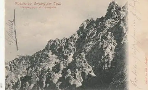 FL 9497 TRIESENBERG - GAFLEI, Fürstensteig, Vaduz Stempel, 1904, Verlag Kurhaus Gaflei