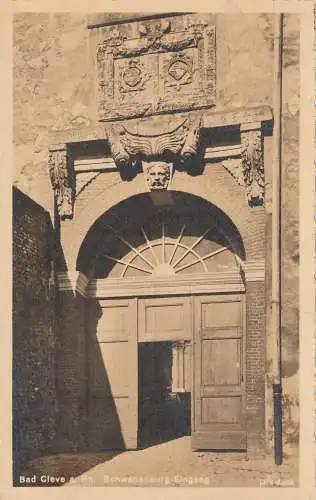 4190 KLEVE, Schwanenburg Eingang, 1926 Krapohl