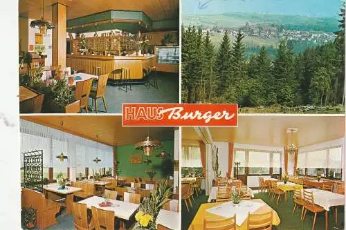 [Ansichtskarte] 5253 LINDLAR - LINDE, Hotel Restaurant Haus Burger. 