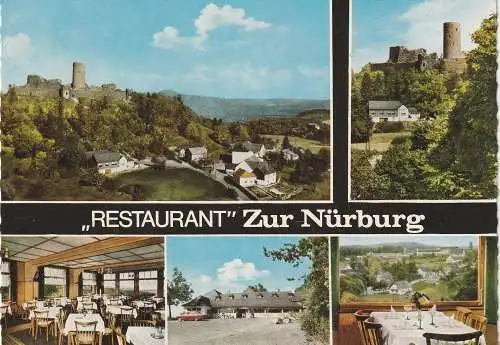 [Ansichtskarte] 5489 NÜRBURG, Restaurant zur Nürburg, 1966. 
