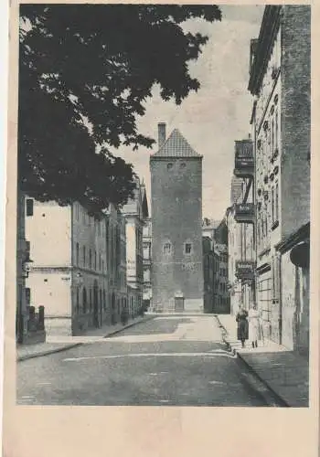 NIEDER - SCHLESIEN, LIEGNITZ / LEGNICA, Der Haynauer Torturm, Photo Schumm, 1925
