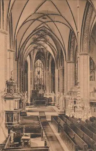[Ansichtskarte] 0-1800 BRANDENBURG, St. Katharinen Kirche, Innenansicht. 
