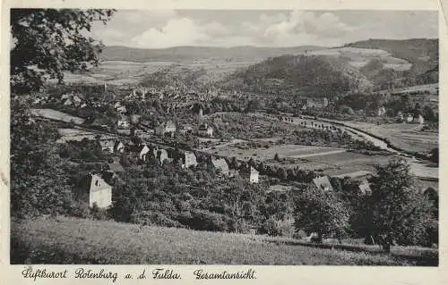 [Ansichtskarte] 6442 ROTENBURG an der Fulda, Gesamtansicht 1939, Verlag Wilhelm. 