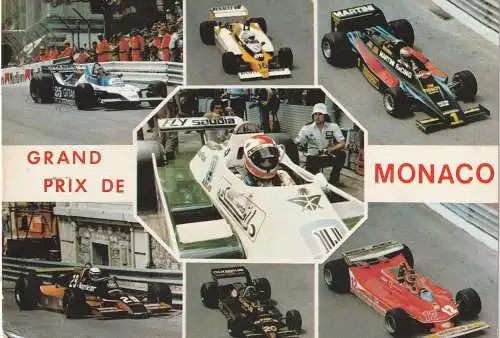 [Ansichtskarte] RACING F1, MONACO 1980. 