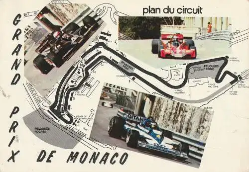 [Ansichtskarte] RACING F1, MONACO 1979. 