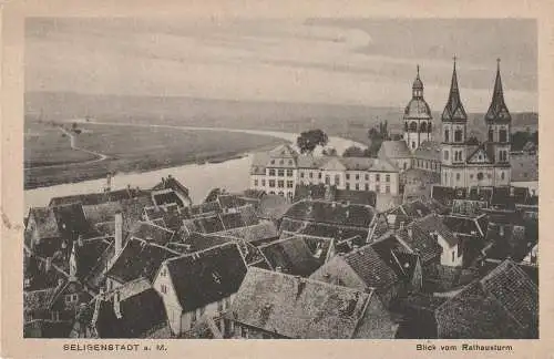 6453 SELIGENSTADT, Blick vom Rathausturm, 1922