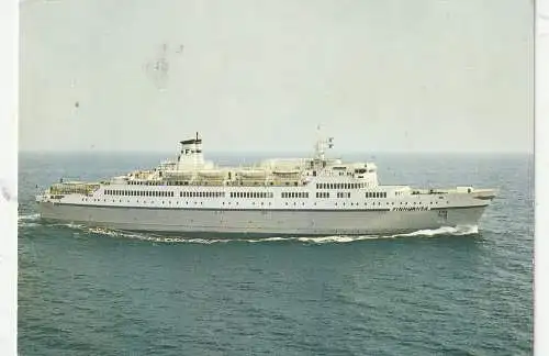 [Ansichtskarte] FÄHRE / FERRY / TRAVERSIER - HELSINKI - TRAVEMÜNDE, "FINNHANSA"!, Schiffspost 1976. 
