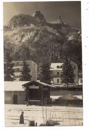 [Ansichtskarte] 8242 BISCHOFSWIESEN - HALLTHURM, Bahnhof, Photo-AK. 