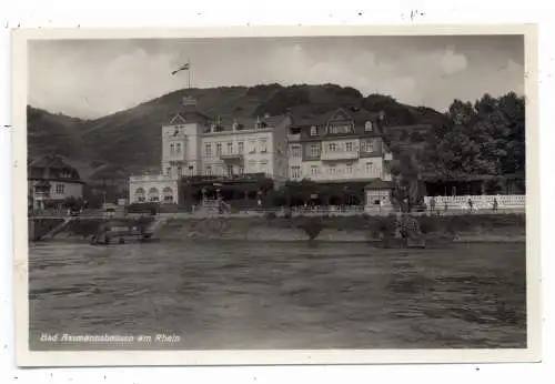 [Ansichtskarte] 6220 RÜDESHEIM - ASSMANNSHAUSEN, Rhein - Hotel. 