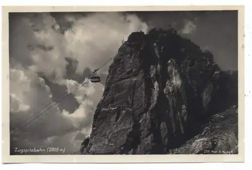 [Ansichtskarte] 8100 ZUGSPITZE / GARMISCH, Zugspitzbahn, 20er jahre. 