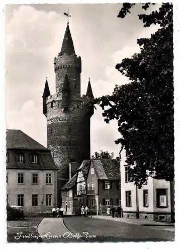 6360 FRIEDBERG, Adolfs - Turm und Umgebung, 1966