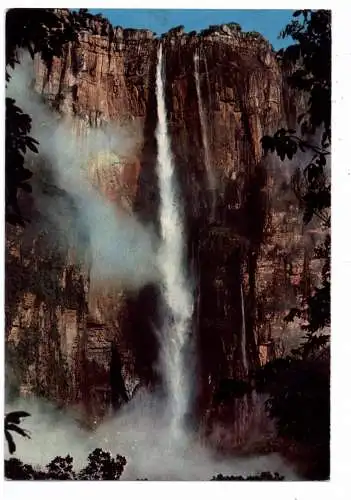 [Ansichtskarte] VENEZUELA - SALTO ANGEL / Angel Water Fall, 807 Meter Fallhöhe. 