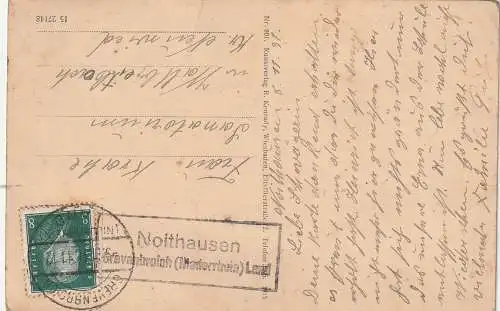 4048 GREVENBROICH - NOITHAUSEN, Postgeschichte, Landpoststempel 1913, Wiesbaden Hotel Minerva