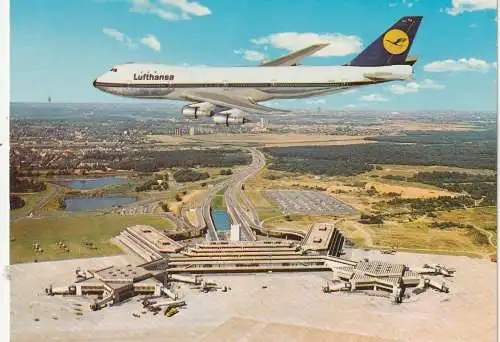 [Ansichtskarte] 5000 KÖLN - WAHN, Flughafen / Airport KÖLN - BONN, Luftaufnahme. 