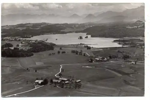 [Ansichtskarte] 8153 WEYARN - GROSSSEEHAM, Luftaufnahme, 1962. 
