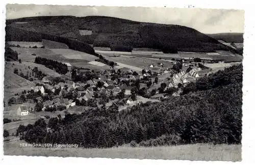 3543 DIEMELSEE - HERINGHAUSEN, Blick auf den Ort, 1961