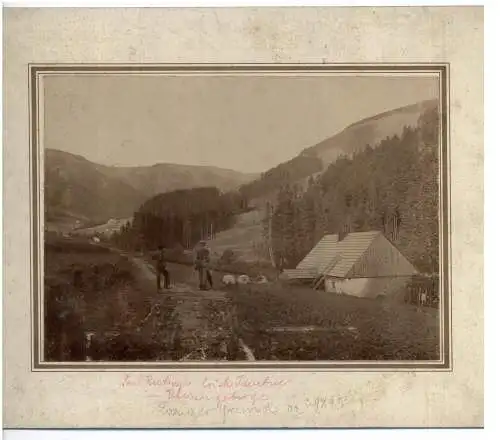 BÖHMEN & MÄHREN -SPINDLERMÜHLE / SPINDLERUV MLYN, LANGER GRUND, Photo 17,3 x 12,4 cm, 1895