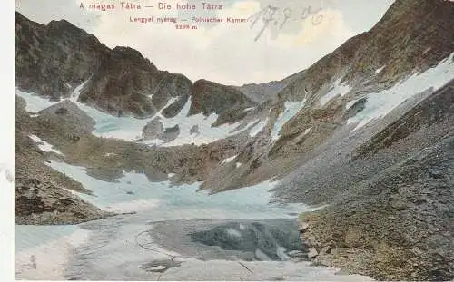 SLOWAKEI 96201 VYSOKE TATRY, Polnischer Kamm, 1906, Ungarische Frankatur, Verlag Trenkler