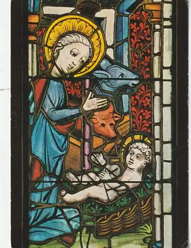 [Ansichtskarte] KRIPPE / CRIP / CULLA - Pfarrkirche Staufen / CH, Glasfenster. 