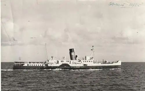 [Ansichtskarte] FÄHRE / FERRY / TRAVERSIER - PS "SANDOWN", Portsmouth - Ryde, Photo 20,4 x 13 cm. 