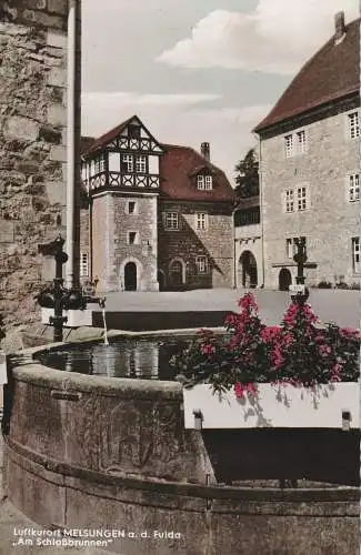 [Ansichtskarte] 3508 MELSUNGEN, Am Schloßbrunnen. 