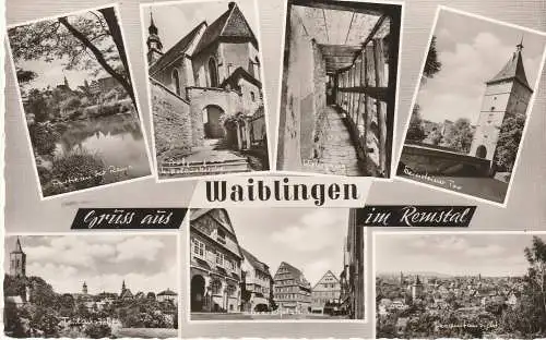7050 WAIBLINGEN, 7 Ansichten, 1961