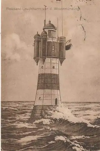 LEUCHTTÜRME / Lighthouse / Vuurtoren / Phare / Fyr - ROTER SAND, 1922
