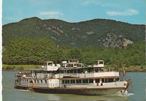 [Ansichtskarte] BINNENSCHIFFE - DONAU, DDSG "STADT WIEN". 