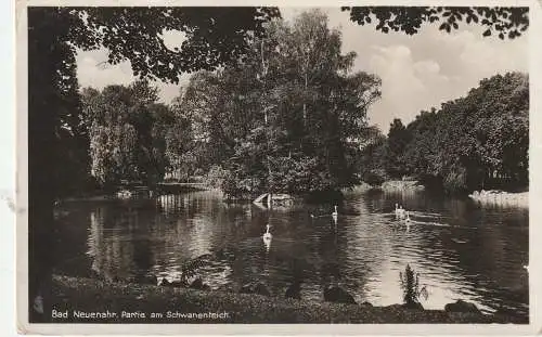 [Ansichtskarte] 5483 BAD NEUENAHR, Partie am Schwanenteich, 1934. 