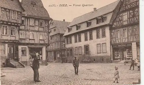 [Ansichtskarte] 6252 DIEZ, Altstadt, Ladengschäfte, 20er Jahre. 
