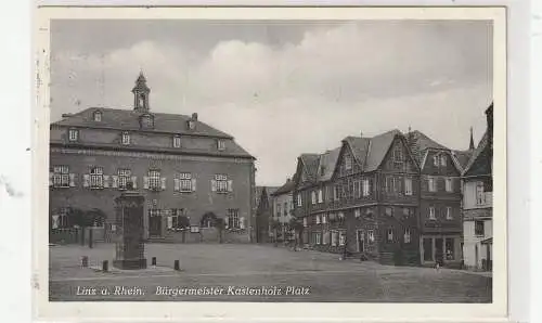 [Ansichtskarte] 5460 LINZ, Bürgermeister Kastenholz Platz, 1955. 