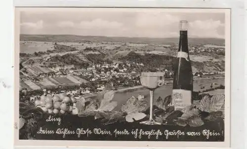 [Ansichtskarte] 5460 LINZ, Blick über den Rhein, 1950. 