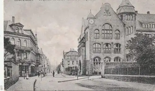 [Ansichtskarte] 6750 KAISERSLAUTERN, Burgstrasse, Höhere weibliche Bildungsanstalt, 1921. 