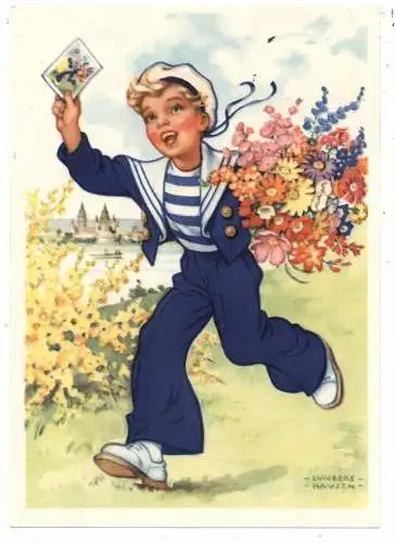 WERBUNG - BLENDAX / MAINZ - Zahnpasta, Künstler Lungershausen, 1956