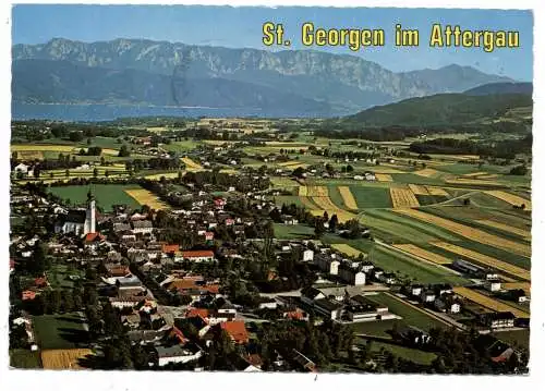 [Ansichtskarte] A 4880 SANKT GEORGEN IM ATTERGAU. Luftaufnahme. 