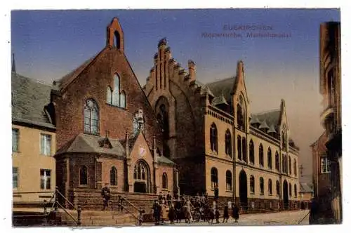 [Ansichtskarte] 5350 EUSKIRCHEN, Klosterkirche, Marienhospital, Verlag v.d. Walde. 