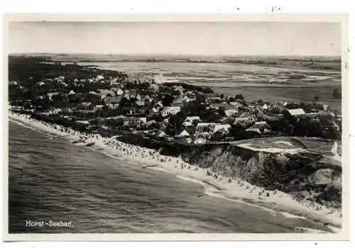 [Ansichtskarte] POMMERN - SEEBAD HORST, Luftaufnahme., Verlag Pietzker. 
