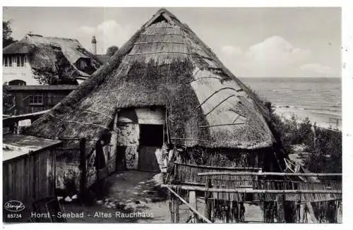 [Ansichtskarte] POMMERN - SEEBAD HORST, Altes Rauchhaus, Verlag Wiese. 