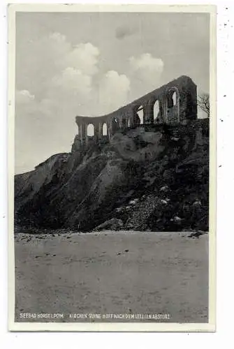 [Ansichtskarte] POMMERN - SEEBAD HORST, Kirchen Ruine Hoff, Verlag Simonsen. 