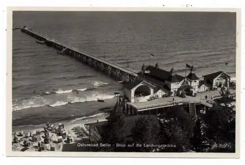 0-2356 SELLIN / Rügen, Blick auf die Landungsbrücke, Verlag Rubin