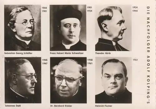 [Ansichtskarte] 5000 KÖLN, KOLPING, Kolpingwerk, Die Nachfolger Kolping's 1866 - 1961. 