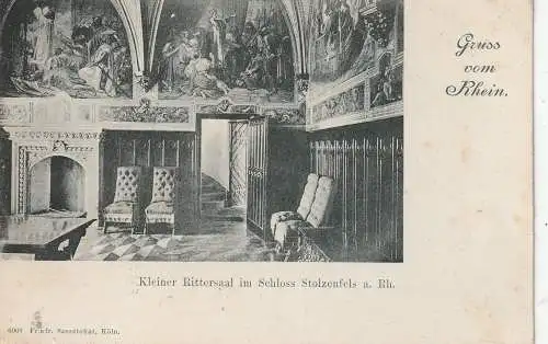 5400 KOBLENZ - STOLZENFELS, Kleiner Rittersaal im Schloß, ca. 1900