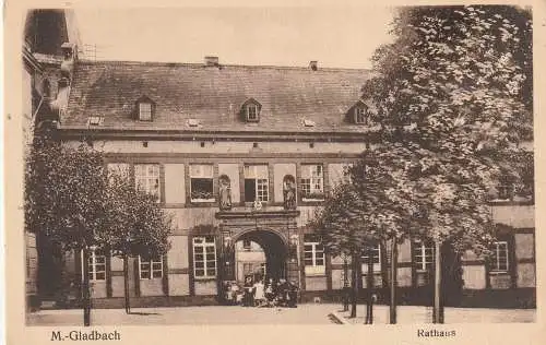 [Ansichtskarte] 4050 MÖNCHENGLADBACH, Rathaus, 1919. 