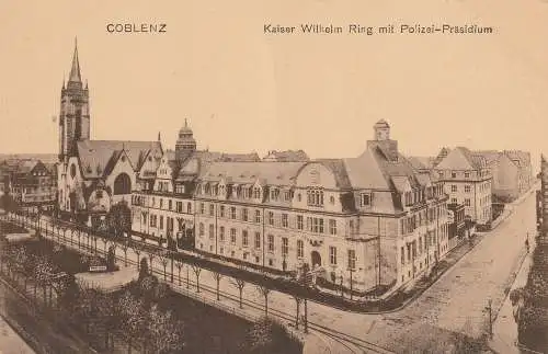 5400 KOBLENZ, Polizei - Präsidium am Kaiser Wilhelm Ring, Verlag Dienst - Bonn