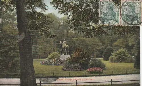 1000 BERLIN - TIERGARTEN, Floraplatz, Amazonen Denkmal, 1907